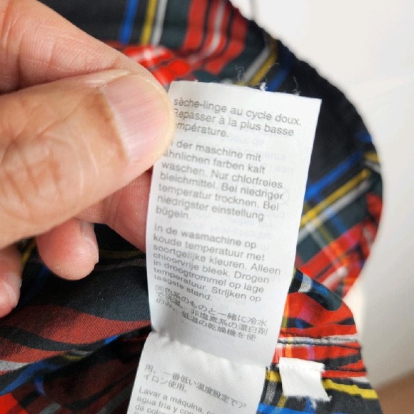 J. Crew Classic Fit Button Up Shirt Mixed Stewart Tartan Plaid Women's Size 6 - Picture 13 of 15